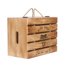 와인 선물 상자 6병 원목 함 빈티지 포장 고급 집들이, 6개, 아이보리 6개