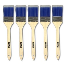평필 평붓 유성 수성 겸용 페인트 붓 5개입, 1세트