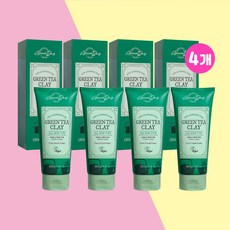 그레이스데이 그린티 클레이 퓨어 페이셜폼 (4개) 저자극 딥클렌징 각질노폐물제거 풍부한거품, 180ml, 1개