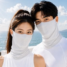 벨토스 숨쉬기 편한 자외선 차단 마스크 쿨 스포츠 골프, 1개, 라이트 그레이 1개, 라이트 그레이