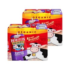 호라이즌 저지방 우유 바닐라, 1.4L, 2개