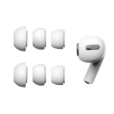 ALXCD 에어팟 프로 헤드폰 교체용 이어 팁 스몰/미디엄/라지 3쌍 실리콘 이어버드 팁 이어 젤 에어팟 프로에 적합 블랙 S/M/L, 화이트, 1개