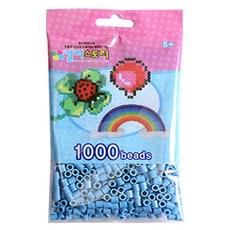 컬러비즈 5mm55g1000개900원, S46_싱글비즈 진하늘, 1개