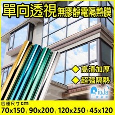 ioJa 費歐家 單向透視無膠靜電隔熱膜, 銀色