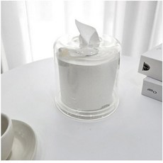 제이킨 아크릴 화장지 케이스 롤 휴지케이스 두루마리 투명 원형, 1개, 아크릴원형휴지케이스