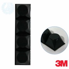 3M 범폰 미끄럼방지 소음방지 고무발 스티커, 1개
