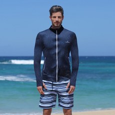 에어워크서프 남성래쉬가드세트(집업+보드숏)YAWe5033_NV+YAWe0903_NV