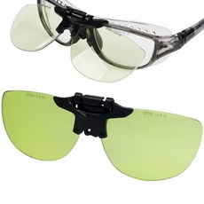 오토스 산업용 도수보안경 장착 보호안경 차광 클립형 커버렌즈 C-7I0IIB, 1개