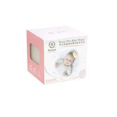 Roaze 柔仕 乾濕兩用嬰兒紗布毛巾 舒適款 50入, 1個, 50張, 90g