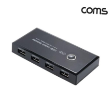 USB3.0선택기 (COMS) USB 3.0 A타입 2대4 수동선택기(PC2대연결), 본상품