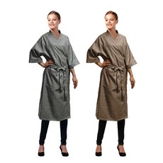 나도미인 모나코 마사지가운 남녀공용, 그레이, 1개