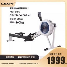 로잉머신 에어로 노젓기 운동, 1, A. H368 프로페셔널 에디션 화이트 스테인리스 스틸