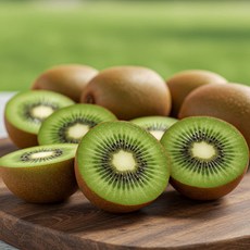 [고당도] 친환경 그린키위 참다래 2kg, 1박스, 중과 2kg (22과 내외)