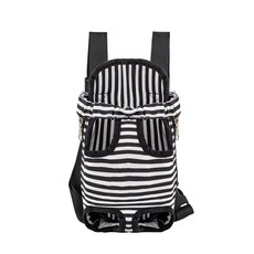 가방 앞으로메는 앞가방 반려동물 핑크 L 고양이 중형 L 강아지, L. 사각 가방 흑백 줄무늬
