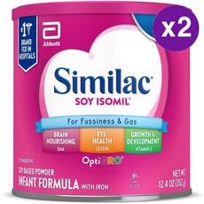 시밀락 소이 이소밀 식물성 단백질 분유 352g 2개 Similac Soy Isomil