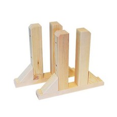 아이베란다 삼나무 가벽 원목파티션 가림막 현관 업소용 원룸 파티션, 2_요자 지지대(2개1세트)_소(파티션 별도)