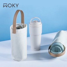 WOKY 沃廚 重磅防水帆布隨行杯袋, 1個
