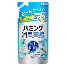 Kao 花王 Humming 長效除臭 纖維柔軟精 白皂香 補充包, 1個, 370ml