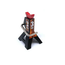 모델 부품 금속 잭 스탠드 장식 도구 리프트 쌍 랙 시뮬레이션 트럭 타이어 변경 높이 조절 가능, Black 3T, 1개