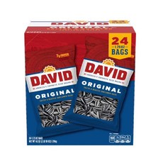 DAVID Seeds 데이비드 솔트 앤 로스트 해바라기씨, 24개, 49g