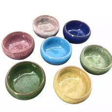 迷你陶瓷調色盤 多格分色 繪畫調色盤 陶瓷顏料盤 美術用品, 1個, 1格-顏色隨機