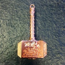 臺灣出貨 Kaeroi 索爾雷神之鎚錘錐槌陀螺 指尖靜音持久旋轉 黑科技桌麵手指小玩具 金屬EDC解舒減壓造型, 玫瑰金二代（帶包裝）, 1個