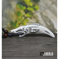 상어이빨 늑대이빨 DIY 장식 생물 선물 데칼, 01화이트