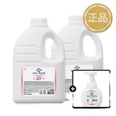 [1+1] 아이깨끗해 2.45L 대용량 핸드워시+250ml 공용기, 2.청포도 2.45L 본품x2개+사은품