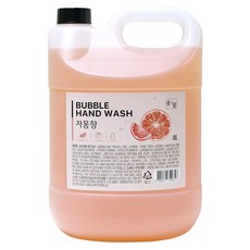 순담 버블핸드워시 4L 1개 거품형 손세정제 자몽향