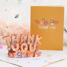 예삐스토어 생일 땡큐 감사 3D 입체 카드 이벤트 팝업 메세지 축하 이벤트 기념일, 2개