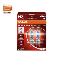 오스람 나이트 브레이커 레이저 150% NBL H4 H7, 1개, NBL H7