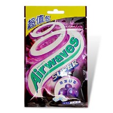 Airwaves 極酷嗆涼-紫冰野莓 口嚼錠 62公克/包, 1個