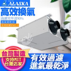 ALASKA BF-200 雙向流新風機 高效換氣, 標準型