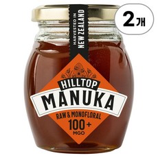 힐탑 프리미엄 뉴질랜드 마누카 100+ MGO 허니 Hilltop Premium Manuka 100+ Mgo Honey Of New Zealand 225g, 2개