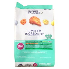 NATURAL BALANCE 成犬配方乾飼料 小顆粒, 5.44kg, 1袋, 地瓜雞肉