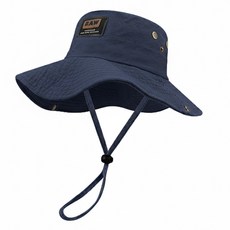 푸자오 남녀공용 정글모 아웃도어 등산 낚시 모자, 블루