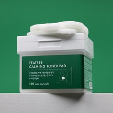 더말 티트리 카밍 토너 패드 여드름 트러블 케어, 1개, 120개입