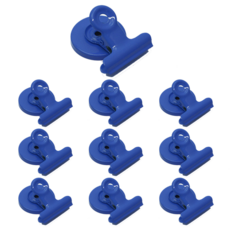 에이필미 강력한 냉장고 자석 집게, 블루, 10개