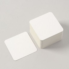 아트페이퍼 양면 무지 종이카드 100매(6x6cm)