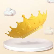 날씨요정 아동용 크라운 샴푸캡, 옐로우, 1개