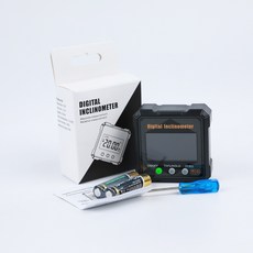 ETOPOO 數位傾角儀 4x90° IP54 磁吸數顯角度儀 水平儀, 1個, 家用款傾角盒六邊橘標DLW22MY