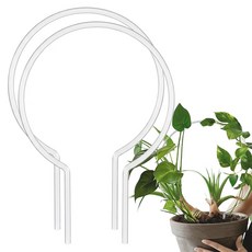 파파가든 투명 식물지지대 (원형), 2개