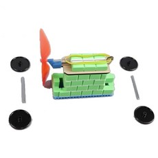 초등 만들기과학 미니벽돌 풍향자동차 조립키트 원리실험 초등만들기키트 도면학습, 3개