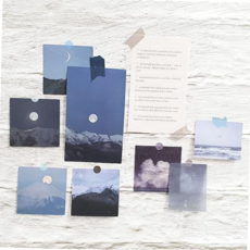 촬영소품 빈티지 벽장식카드 감성 실내장식 하늘 포토카드, 본상품