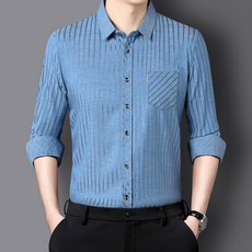 TIMEPURE 남성 츠 편안한 와이드 핏 셔츠 대형 포켓 디자인으로 실용성 중년남성패션 가을신상 아빠선물 캐주얼셔츠