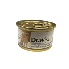 Dr. Wish 愛犬營養食 雞肉牛肝+膳食纖維+寡糖, 85g, 24個, 雞肉+牛肝