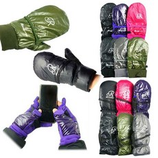 겨울장갑 씨타임 로즈노 기능성 방풍장갑 벙어리장갑 겨울 장갑, 방풍장갑 블랙M