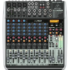 Behringer XENYX QX1622USB 混音器，德國知名大廠，極品音質，USB連接錄音混音，專業級音樂效果, Black