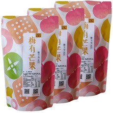 熊好呷 梅子夾芒果 獨立包裝 酸甜可口, 600g, 3套