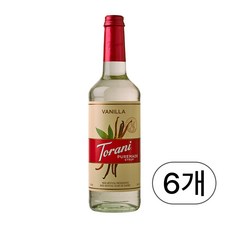 토라니 퓨어메이드 시그니처 바닐라 시럽 750ml, 6개
